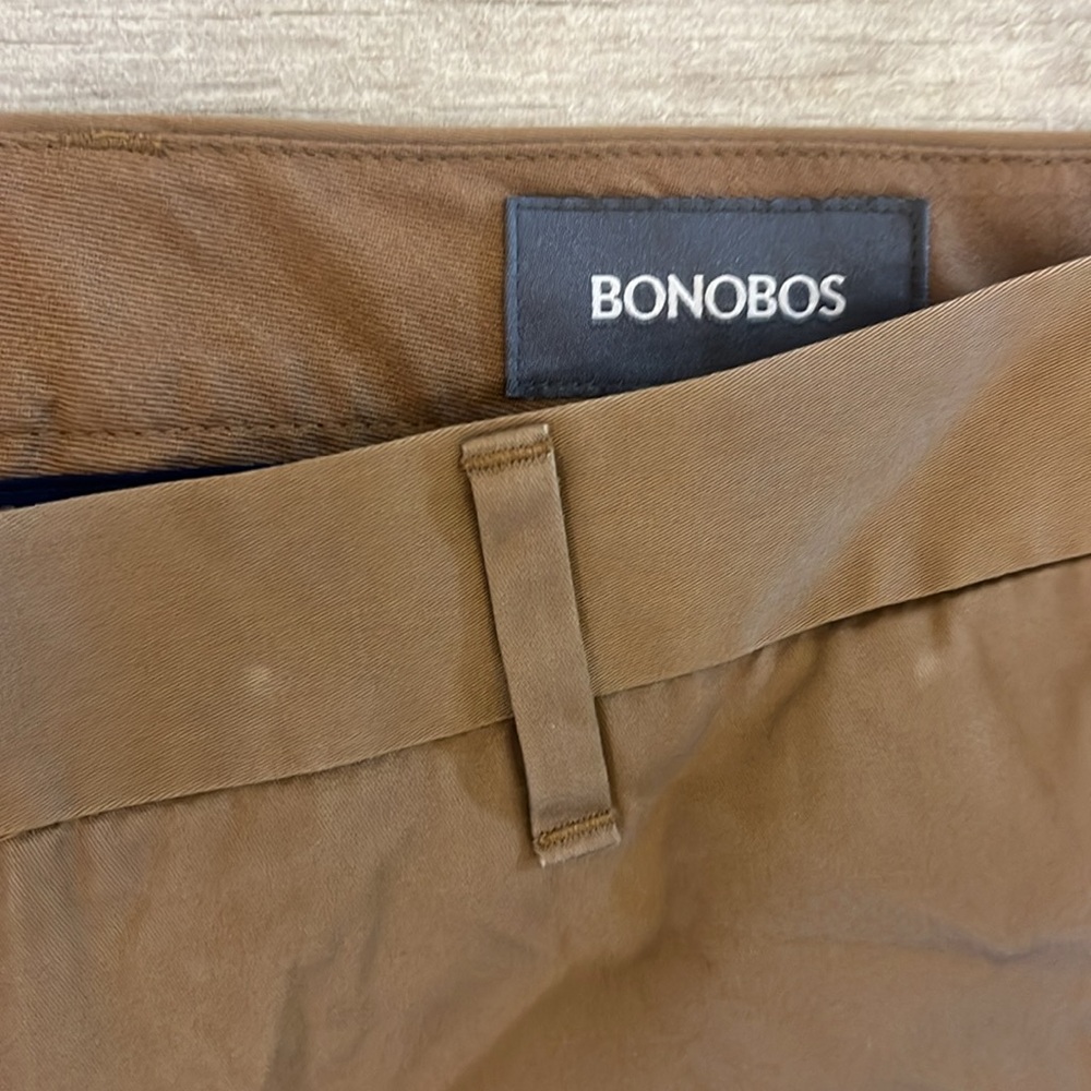 Bonobos Weekday Warrior‎ Thursday Pants Slim Straight Mens 38 X 30 Brown Chino